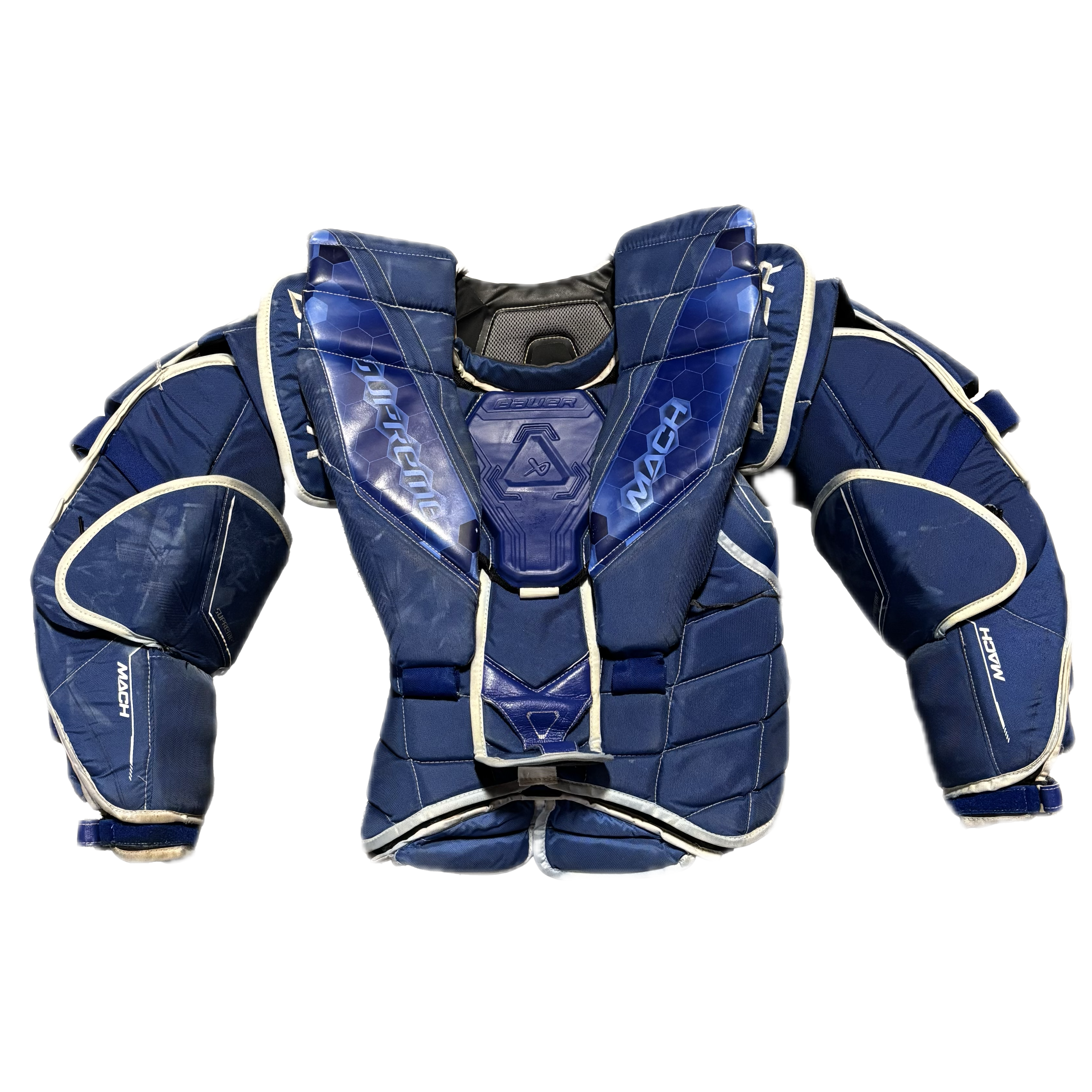 Bauer Supreme Mach - Used Pro Stock Goalie Chest Protector (Blue)